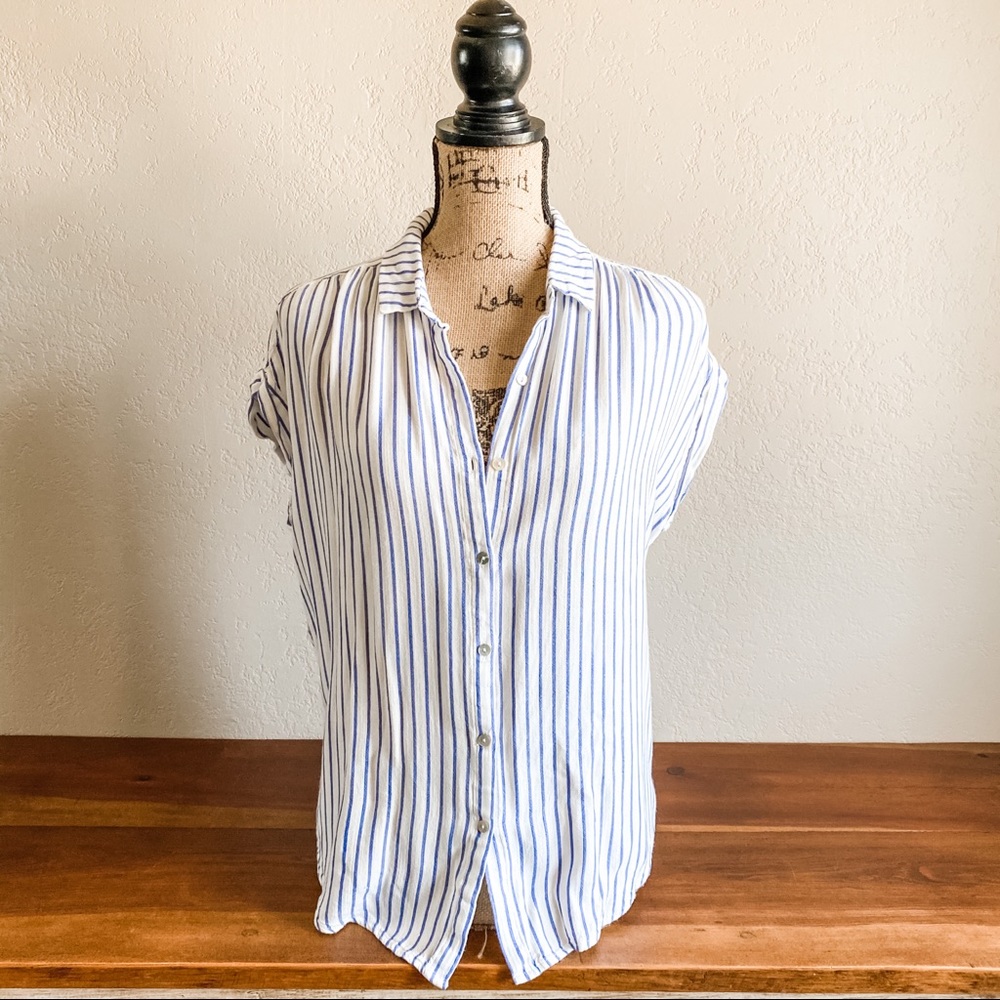 Pinstripe Button Down